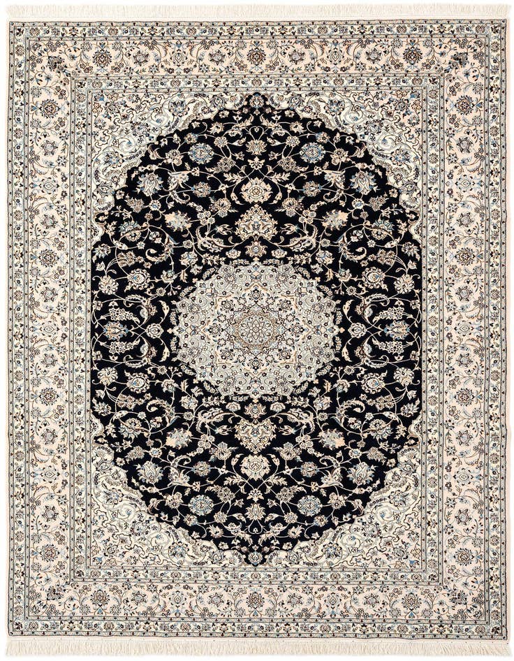 Detail image of 6' 11 x 10' 2 Hand Knotted Nain Rug