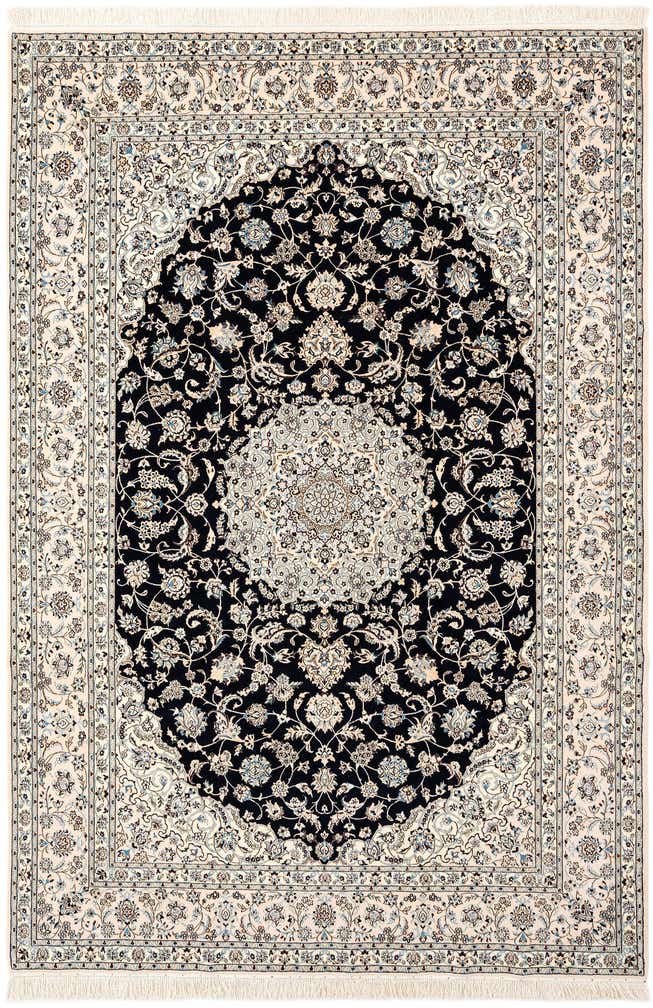 6' 11 x 10' 2 Hand Knotted Nain Rug