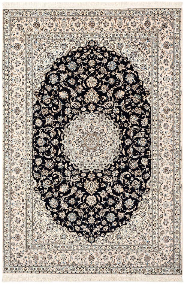 Detail image of 6' 11 x 10' 2 Hand Knotted Nain Rug