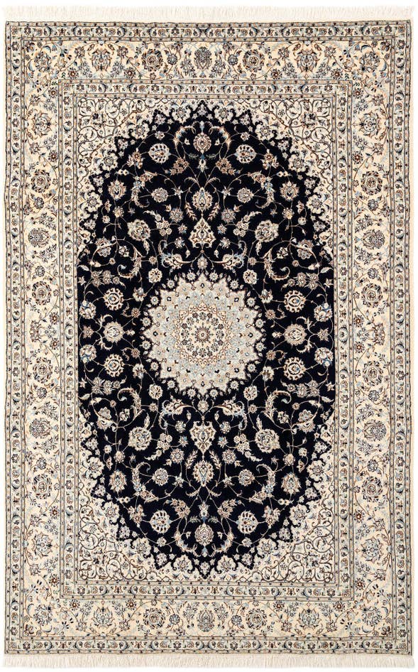 Detail image of 6' 8 x 10' 7 Hand Knotted Nain Rug