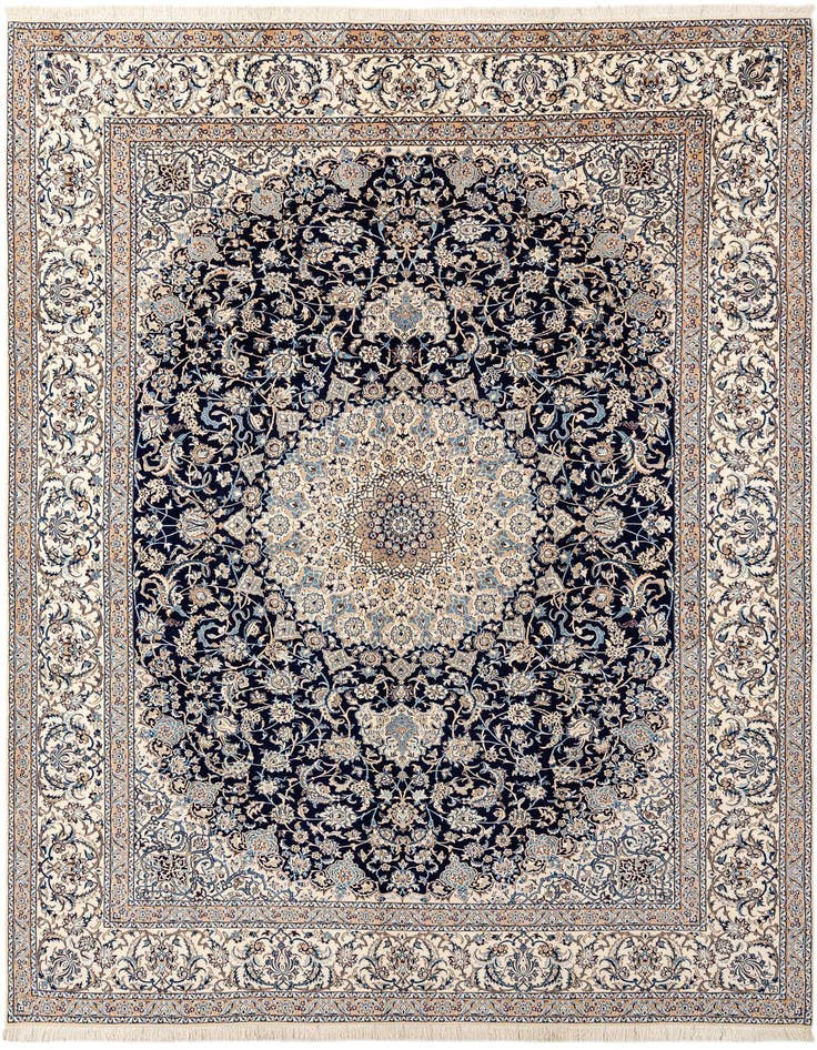Detail image of 10' 3 x 13' 7 Hand Knotted Nain Rug