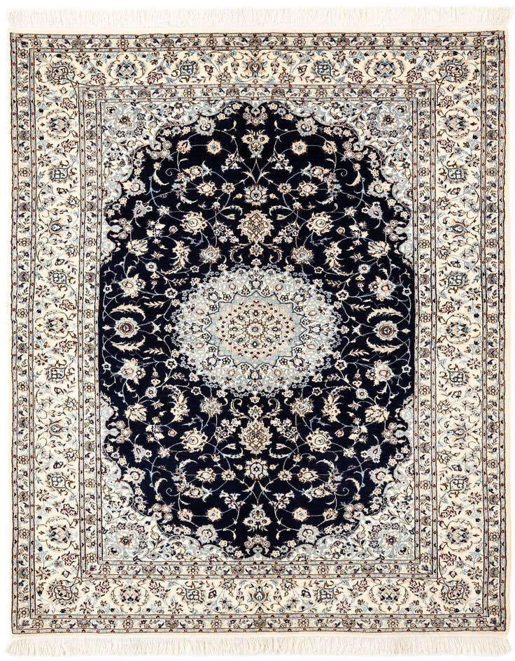 Detail image of 5' 1 x 7' 9 Hand Knotted Nain Rug