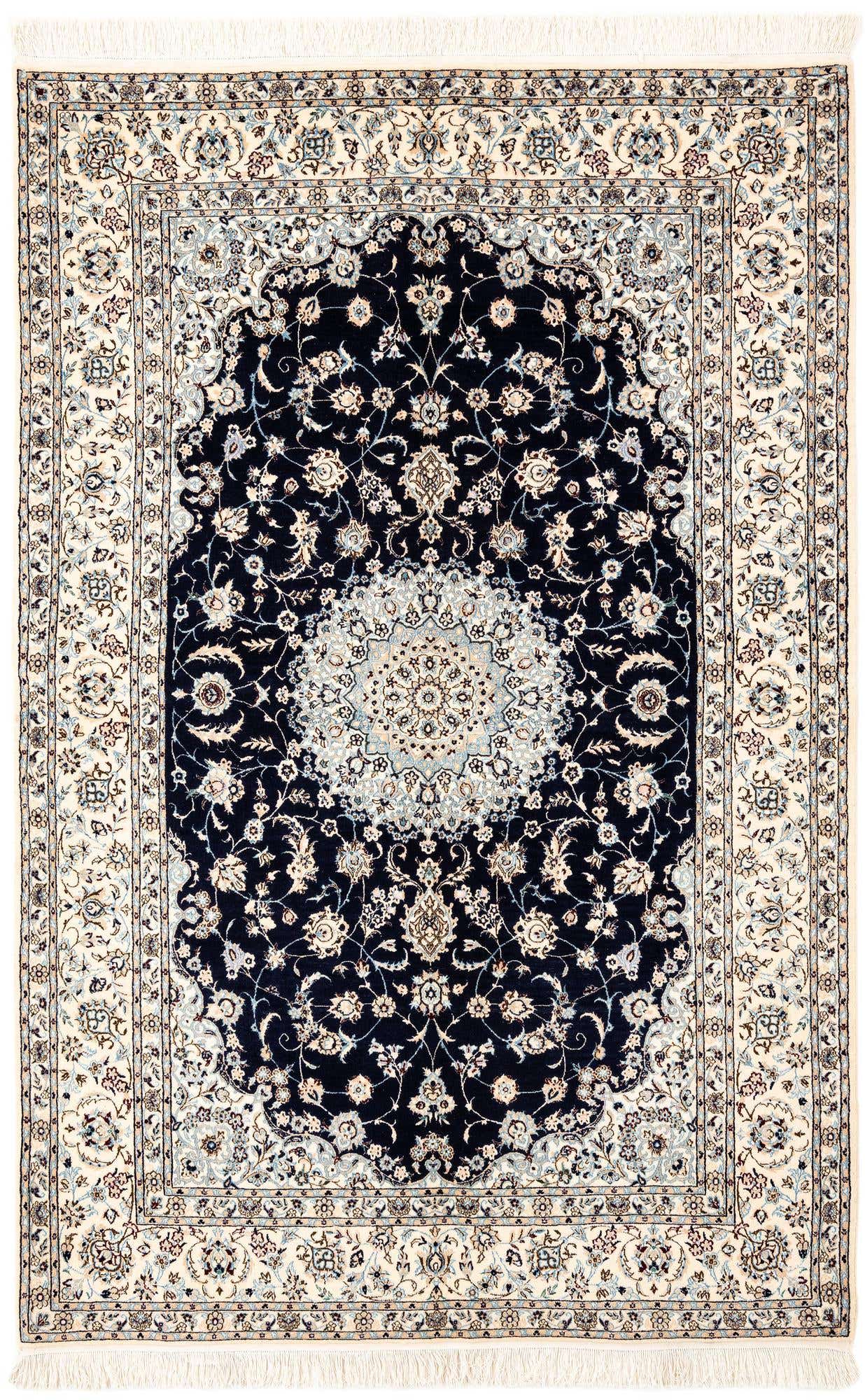 5' 1 x 7' 9 Hand Knotted Nain Rug