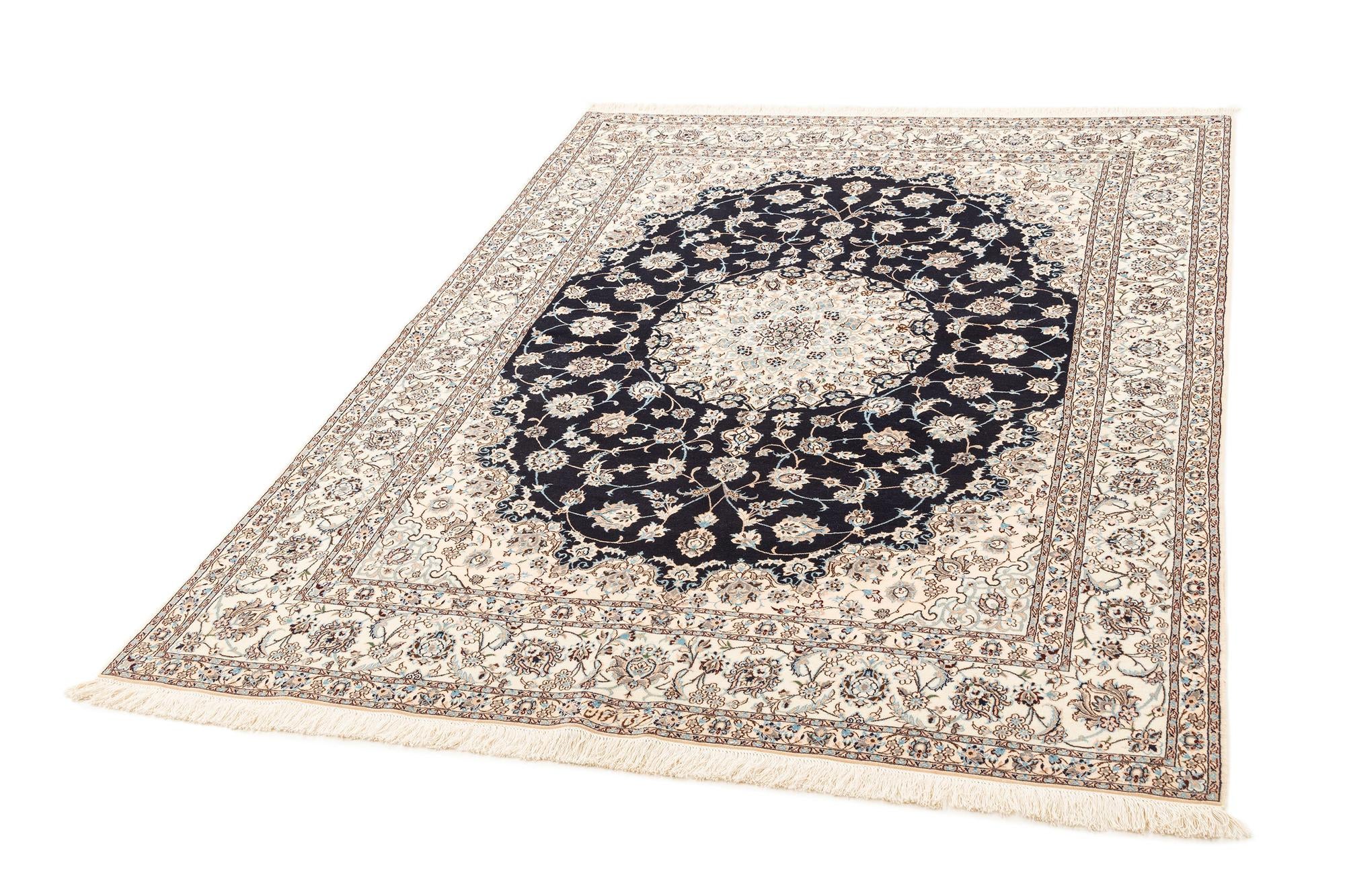 5' 8 x 8' 2 Hand Knotted Nain Rug