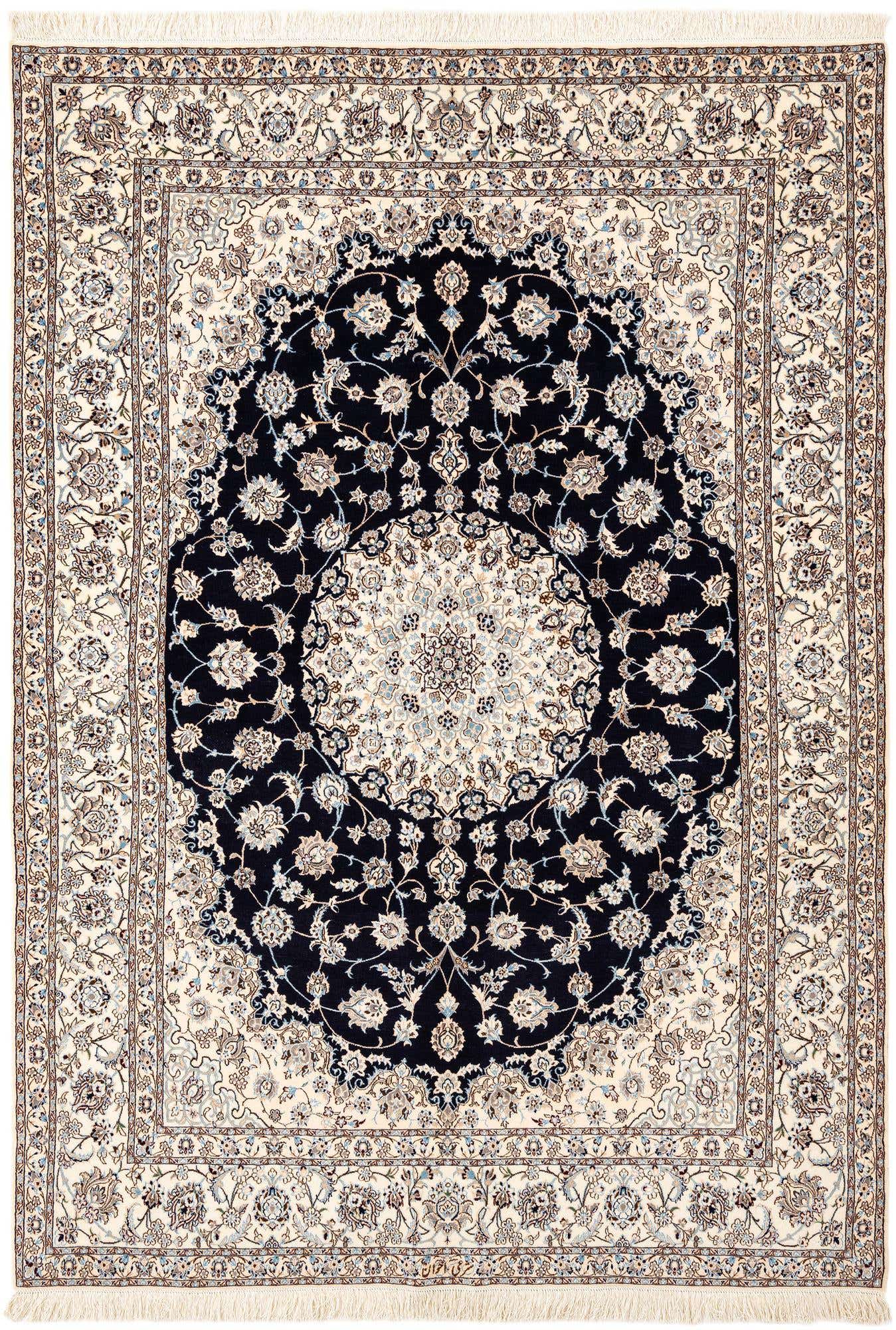 5' 8 x 8' 2 Hand Knotted Nain Rug