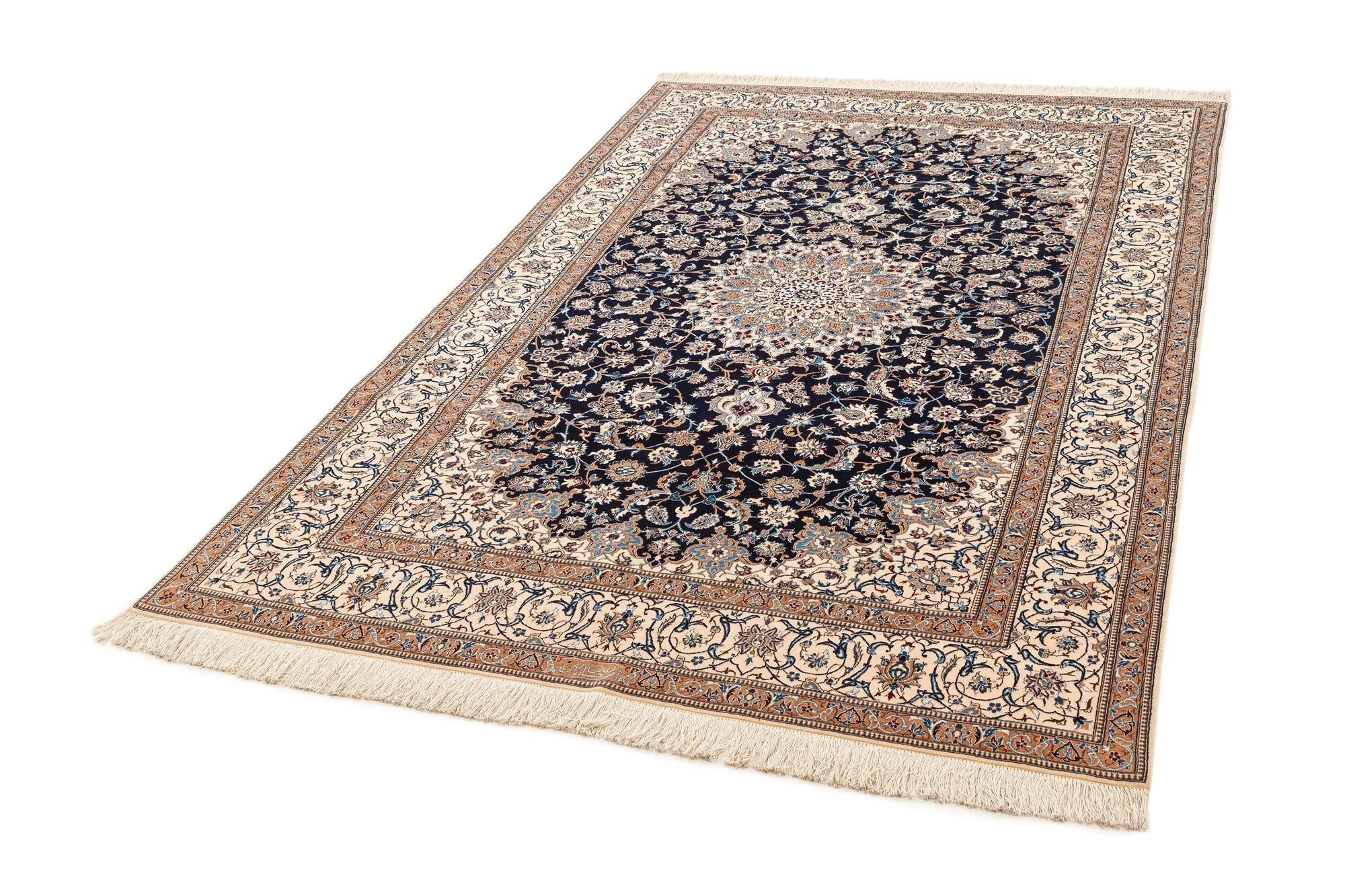 5' 6 x 8' 3 Hand Knotted Nain Rug