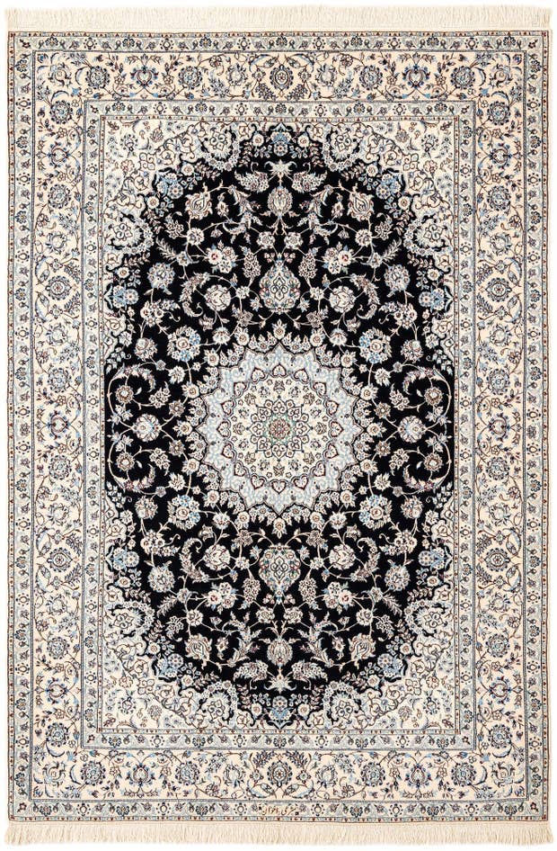 Detail image of 5' 4 x 7' 10 Hand Knotted Nain Rug