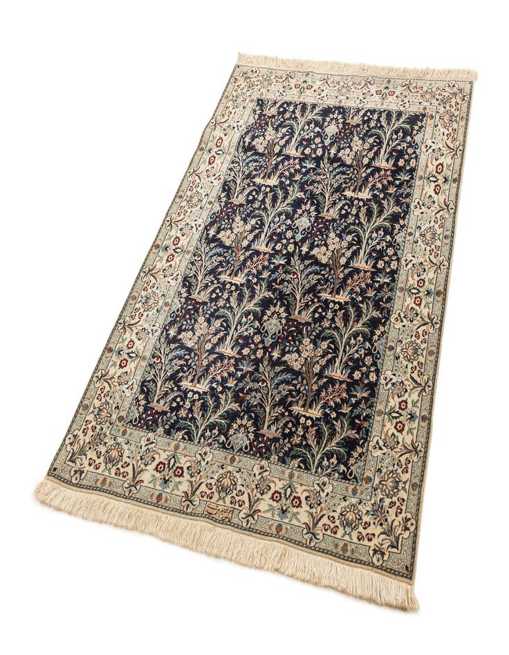 Detail image of 4' 4 x 6' 6  Hand Knotted Nain Rug