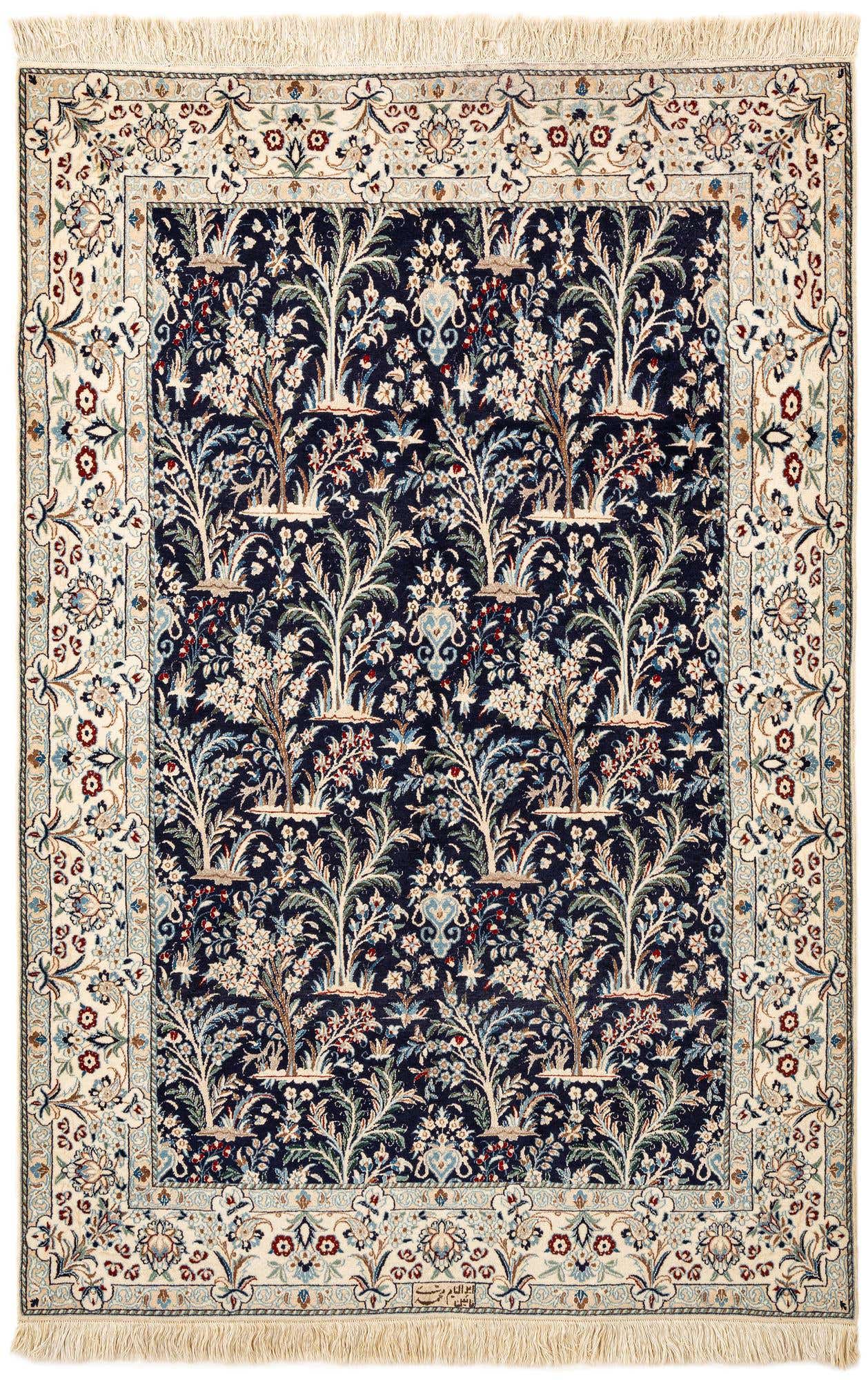 4' 4 x 6' 6 Hand Knotted Nain Rug