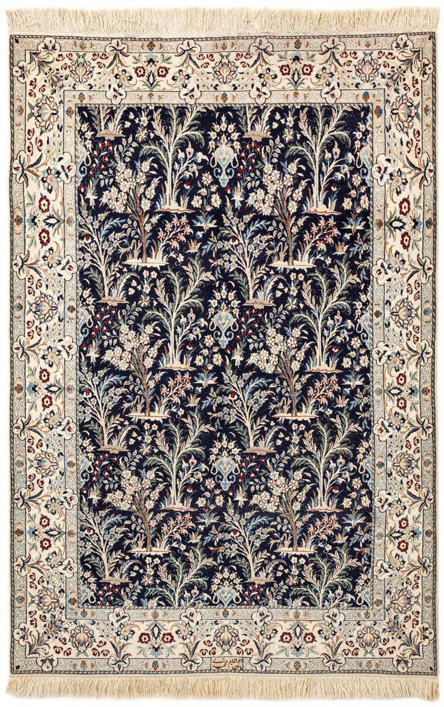 4' 4 x 6' 6 Hand Knotted Nain Rug
