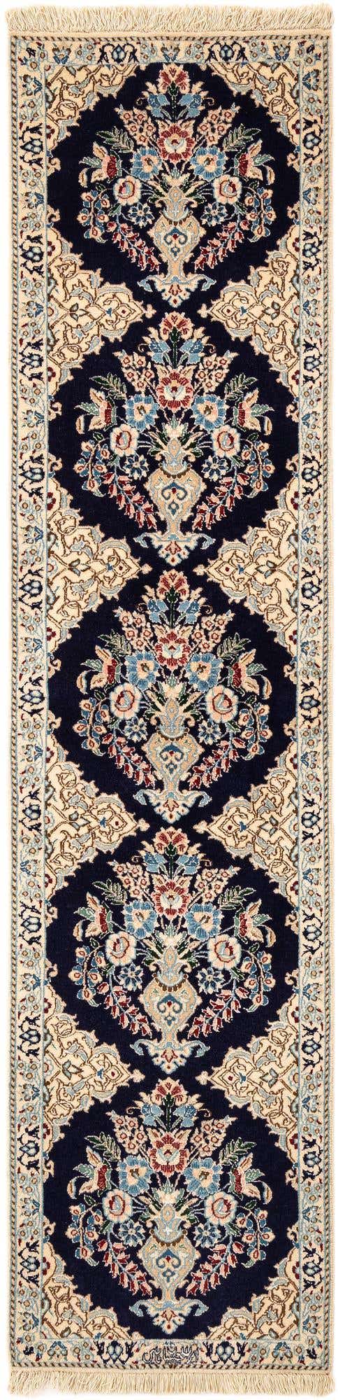 1' 6 x 6' 3 Hand Knotted Nain Rug