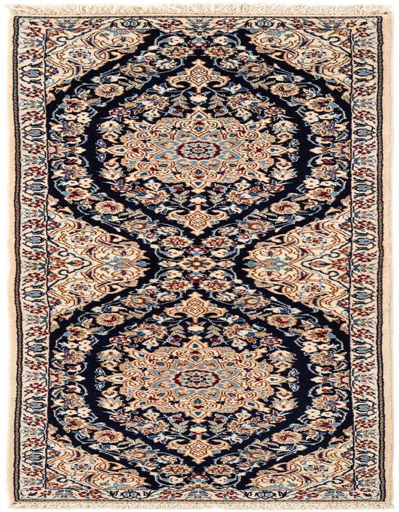 Detail image of 1' 6 x 5' 4 Hand Knotted Nain Rug