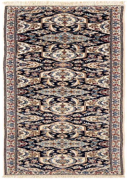1' 8 x 7' 1 Hand Knotted Nain Rug