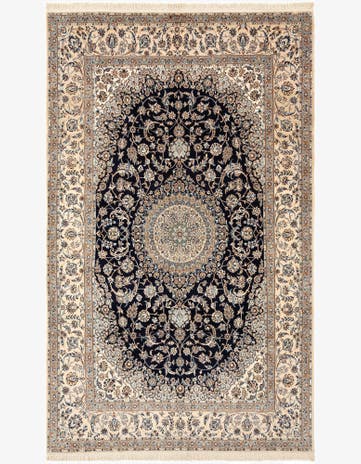 5' 7 x 9' 5 Hand Knotted Nain Rug