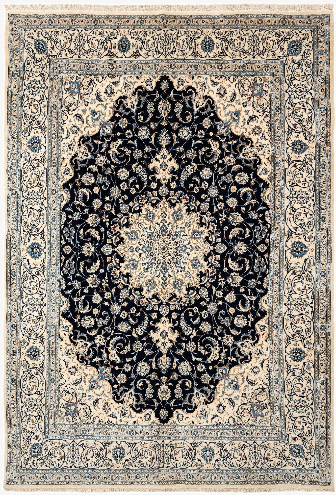 6' 6 x 9' 6  Hand Knotted Nain Rug