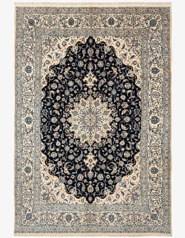 6' 6 x 9' 6 Hand Knotted Nain Rug