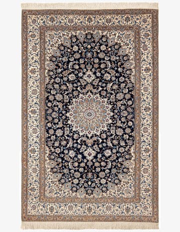 5' 6 x 8' 3 Hand Knotted Nain Rug