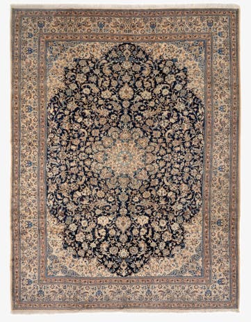 10' 4 x 14' 1 Hand Knotted Nain Persian Rug