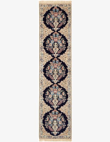 1' 6 x 6' 3 Hand Knotted Nain Rug