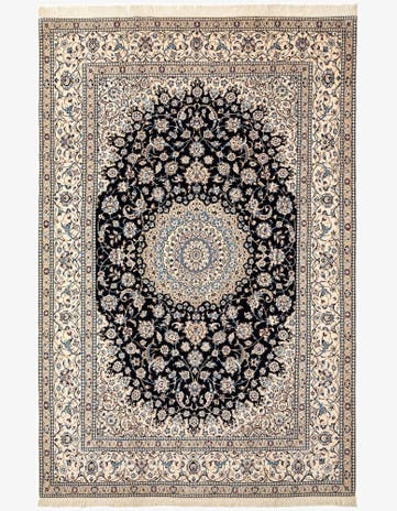 6' 8 x 10' 1 Hand Knotted Nain Rug