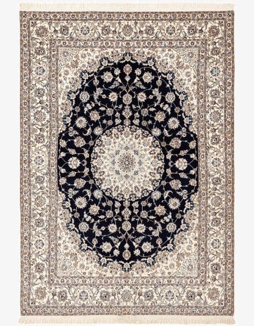 5' 8 x 8' 2 Hand Knotted Nain Rug