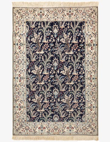 4' 4 x 6' 6 Hand Knotted Nain Rug