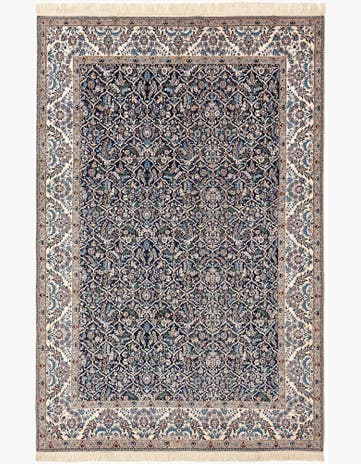 6' 8 x 9' 11 Hand Knotted Nain Rug