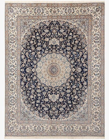 10' 3 x 13' 7 Hand Knotted Nain Rug