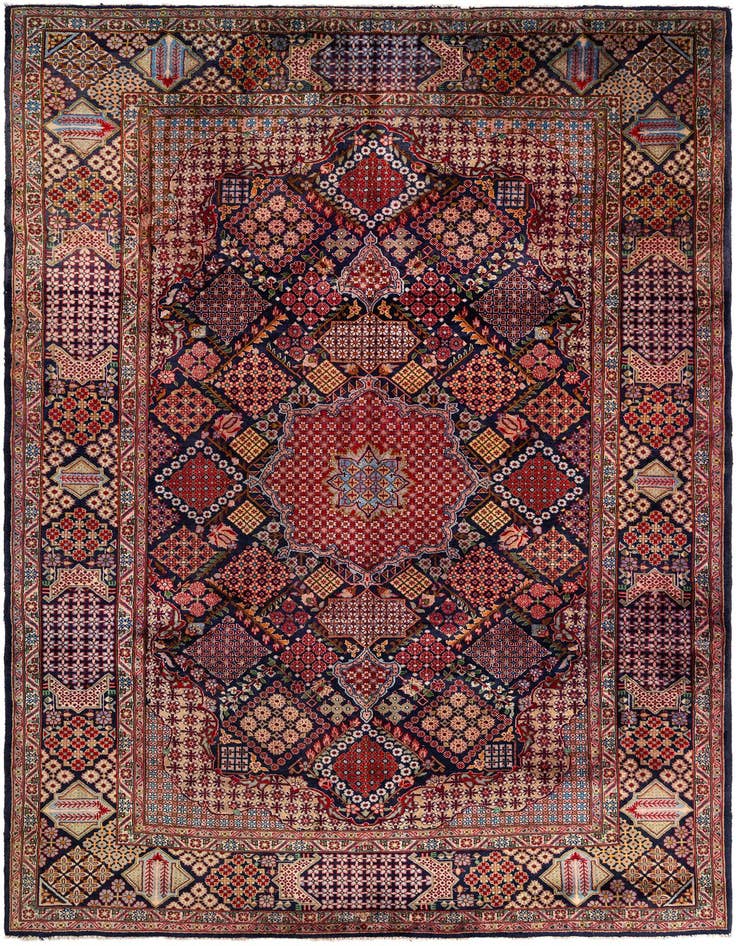 Detail image of 9' 7 x 13' 3 Najafabad Wool Rug