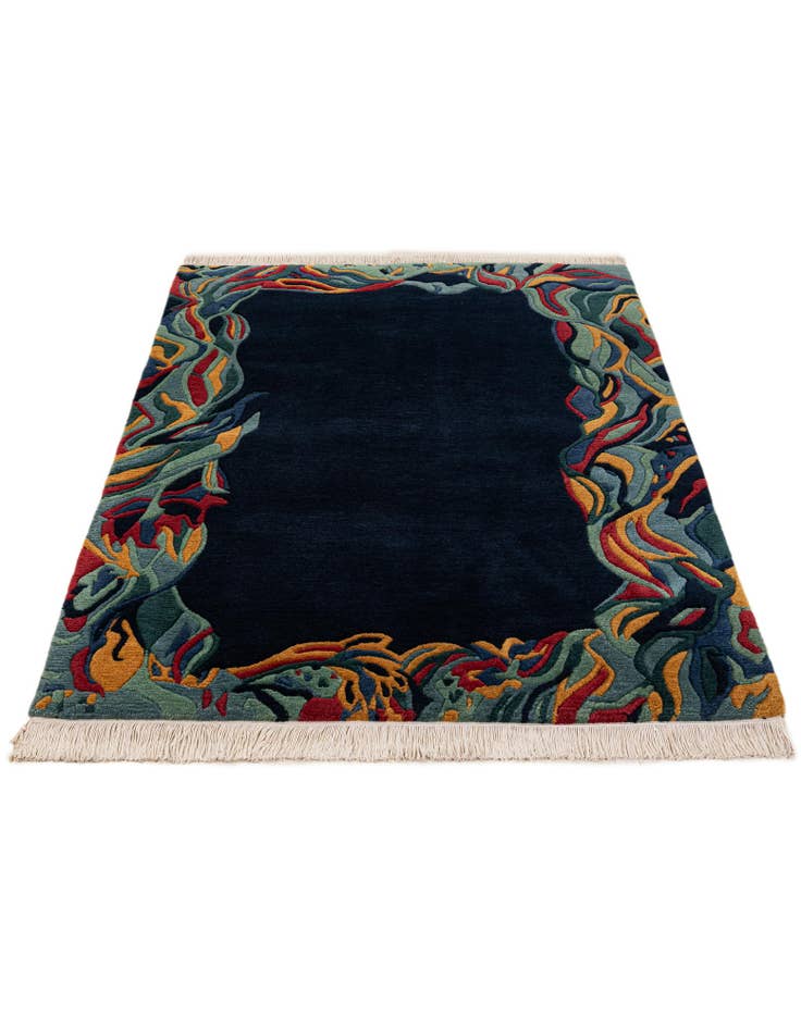 Detail image of 4' 1 x 5' 8 Hand Knotted Nepal Wool Rug