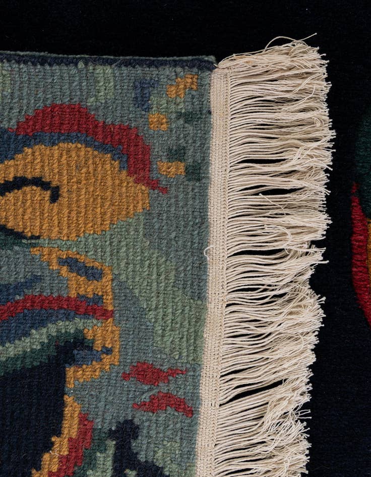 Detail image of 4' 1 x 5' 8  Hand Knotted Nepal Wool Rug