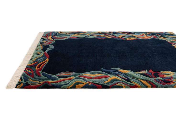 Detail image of 4' 1 x 5' 8 Hand Knotted Nepal Wool Rug
