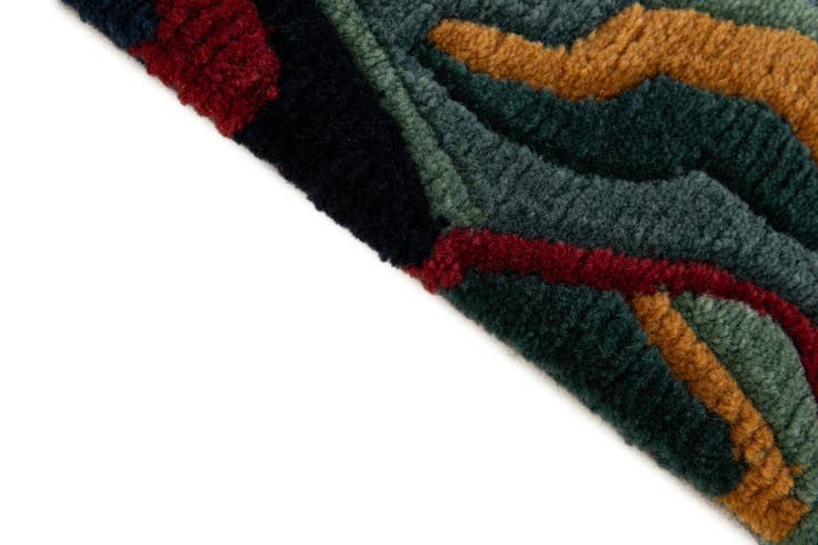 Detail image of 4' 1 x 5' 8 Hand Knotted Nepal Wool Rug