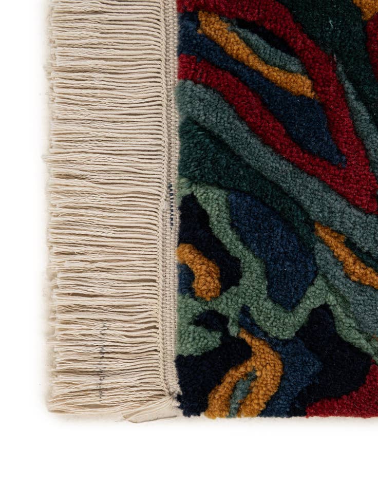Detail image of 4' 1 x 5' 8  Hand Knotted Nepal Wool Rug