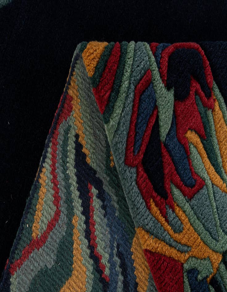 Detail image of 4' 1 x 5' 8  Hand Knotted Nepal Wool Rug