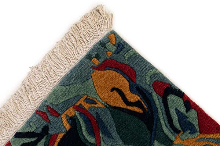 4' 1 x 5' 8 Hand Knotted Nepal Wool Rug