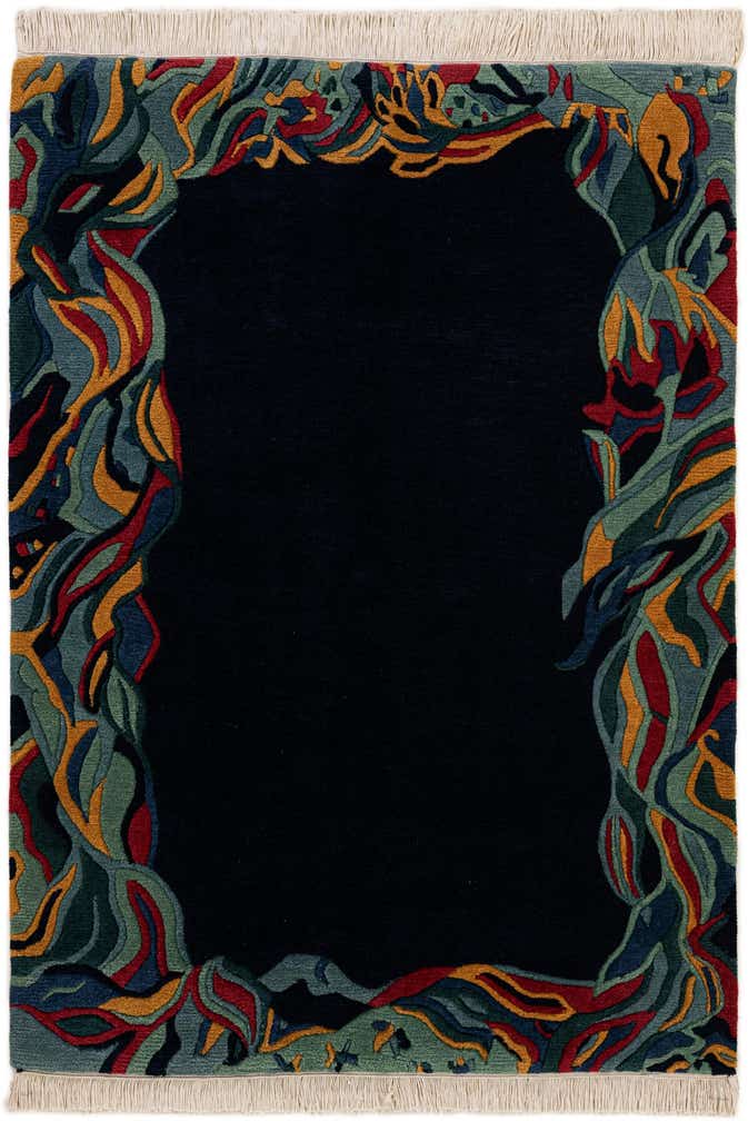 4' 1 x 5' 8 Hand Knotted Nepal Wool Rug