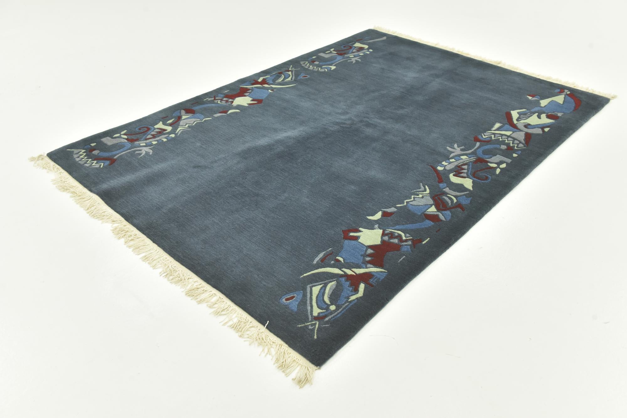 5' 8 x 8' Hand Knotted Nepal Wool Rug