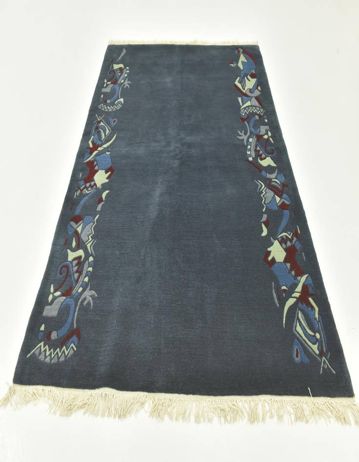 Detail image of 5' 8 x 8' Hand Knotted Nepal Wool Rug