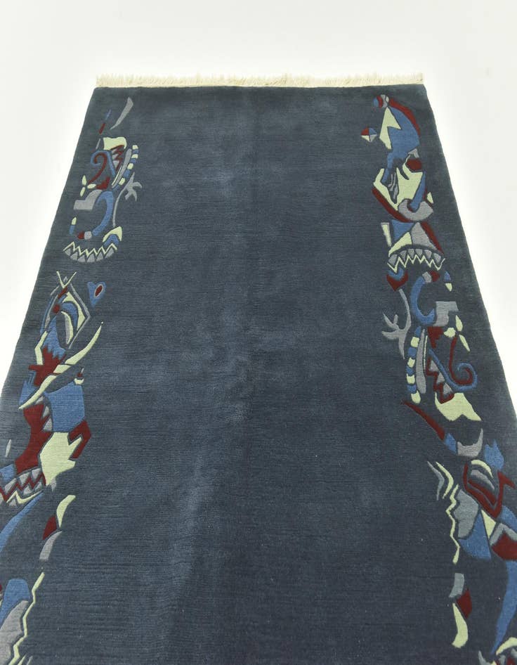 Detail image of 5' 8 x 8' Hand Knotted Nepal Wool Rug
