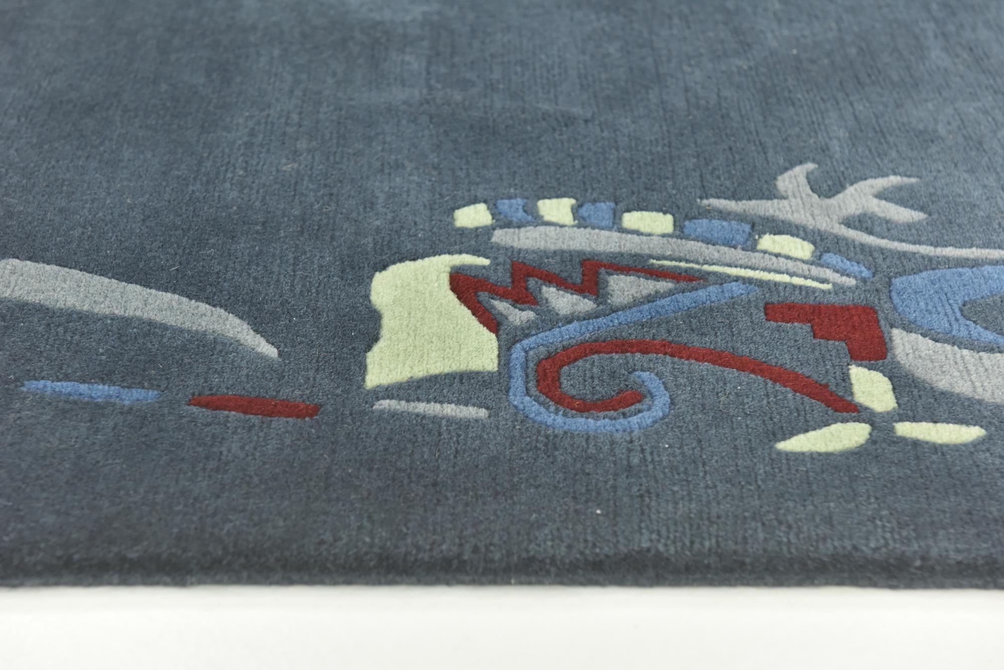 5' 8 x 8' Hand Knotted Nepal Wool Rug