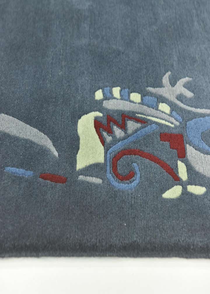 5' 8 x 8' Hand Knotted Nepal Wool Rug