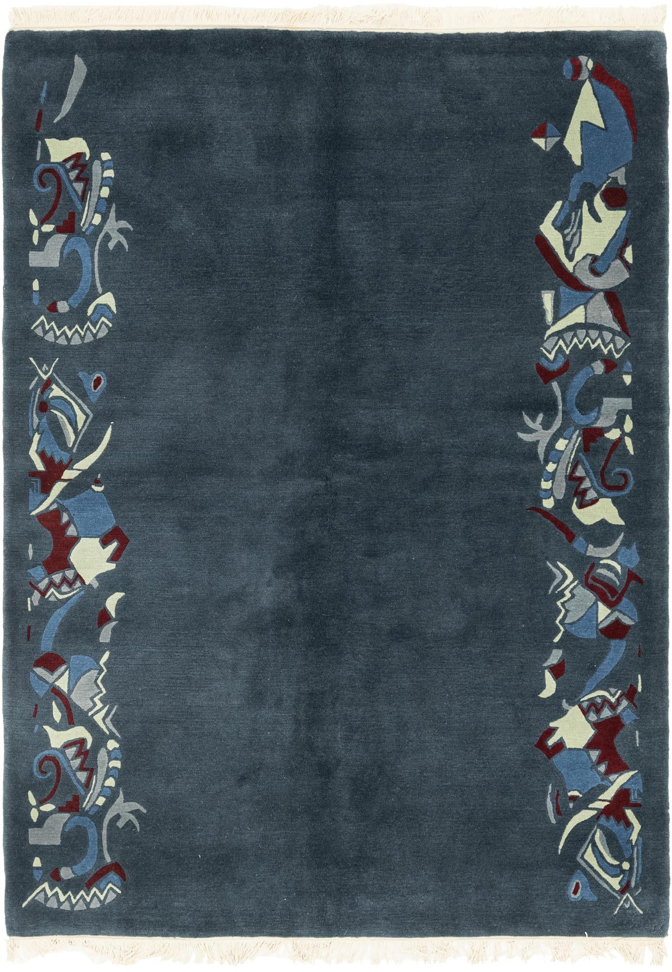 5' 8 x 8' Hand Knotted Nepal Wool Rug