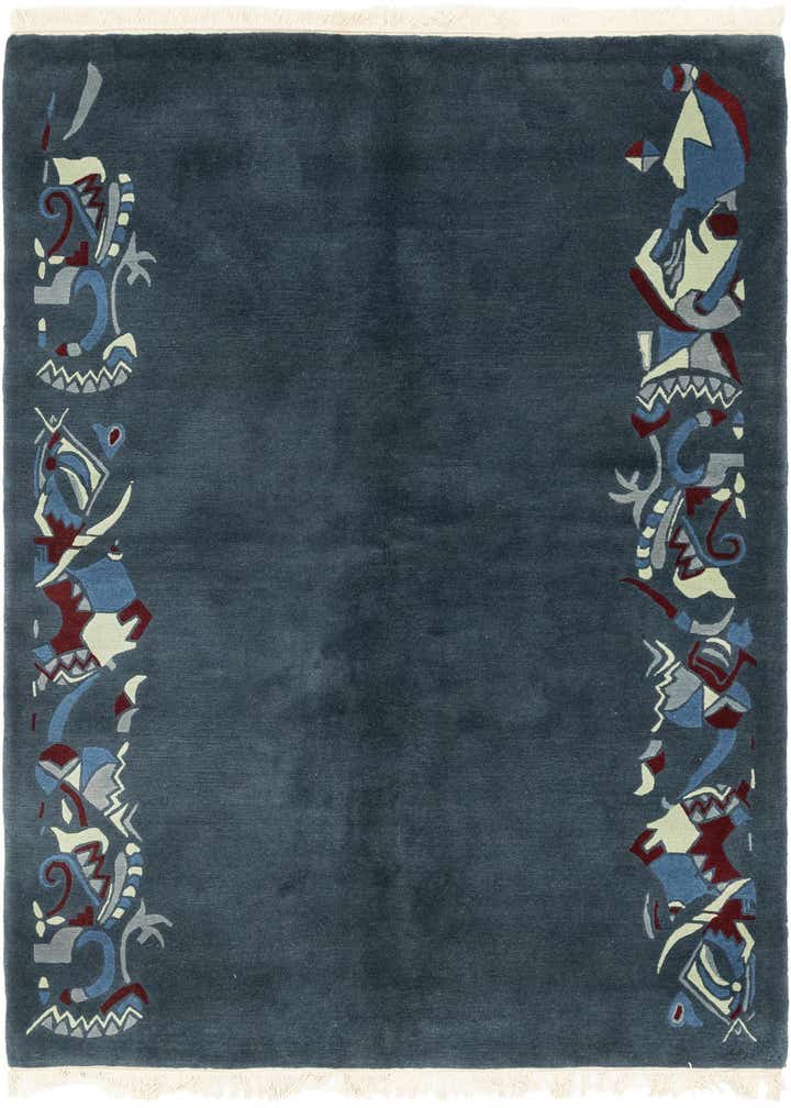 5' 8 x 8' Hand Knotted Nepal Wool Rug