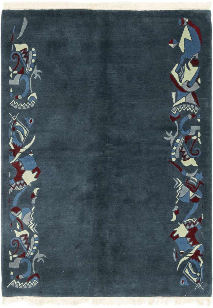 5' 8 x 8' Hand Knotted Nepal Wool Rug
