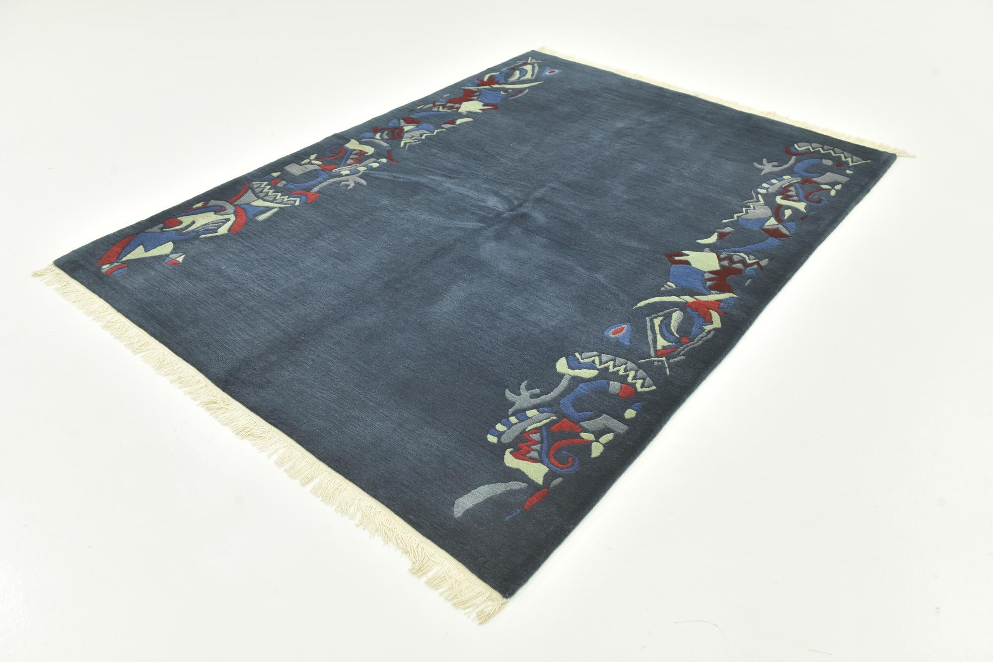 175cm x 235cm anudado a mano nepal Alfombra Lana