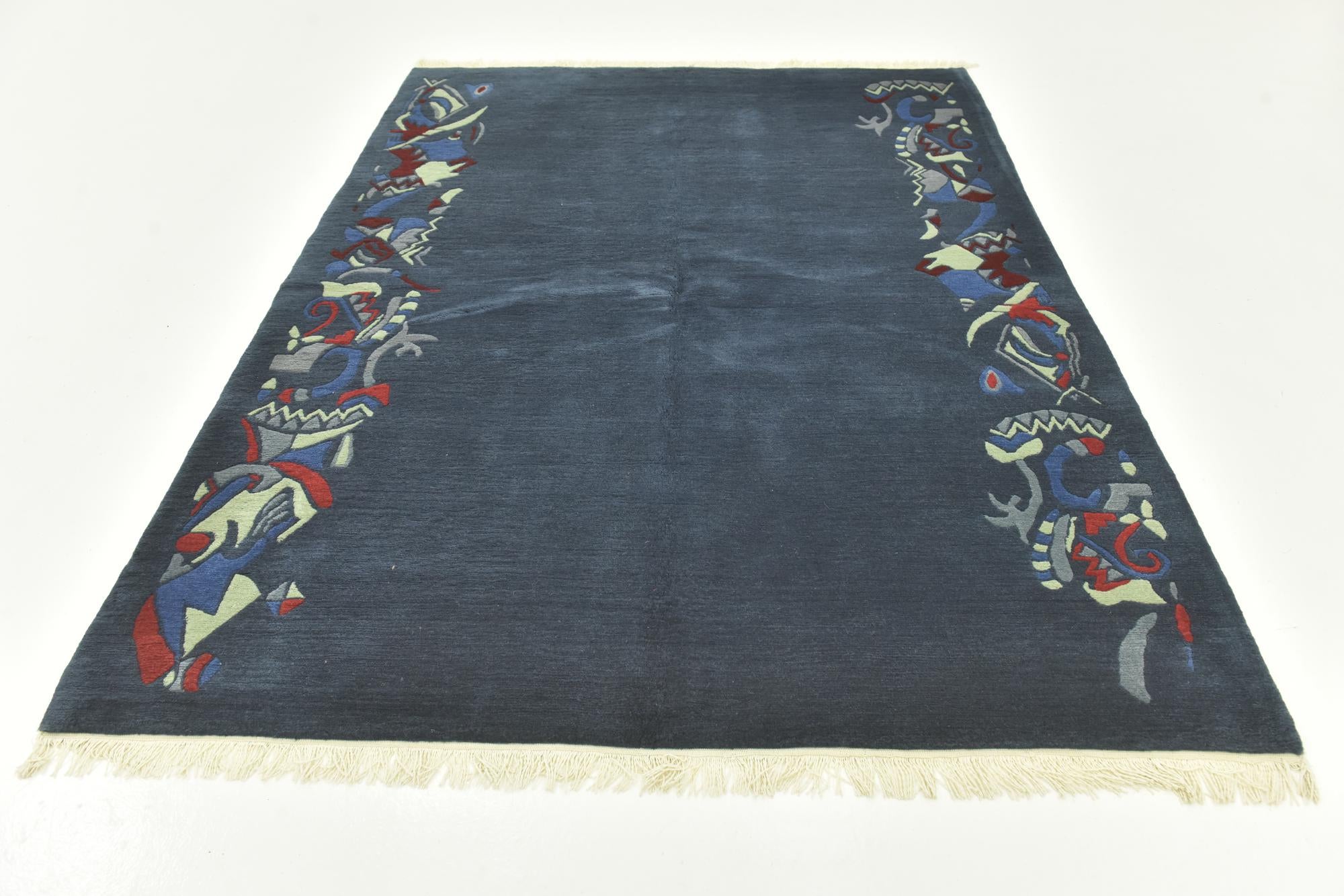 175cm x 235cm anudado a mano nepal Alfombra Lana
