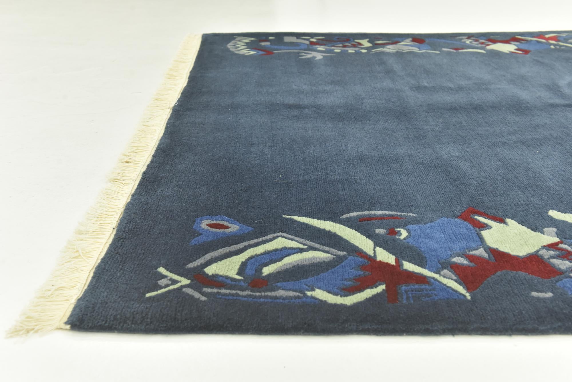175cm x 235cm anudado a mano nepal Alfombra Lana