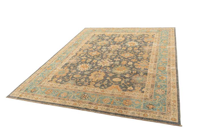 8' 2 x 10' Hand Knotted Oushak Rug