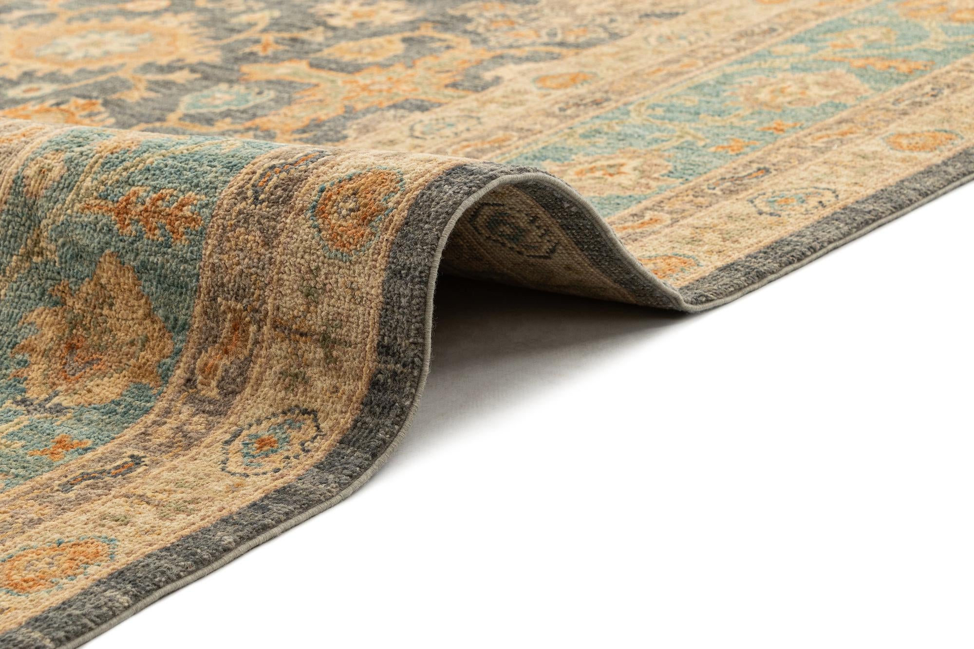 8' 2 x 10' Hand Knotted Oushak Rug